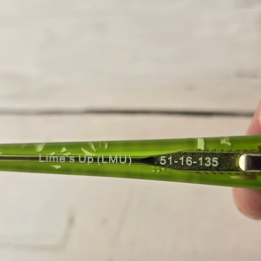 Vera Bradley Limes Up LMU Black Green Floral Eyeglass Frames 51-16-135